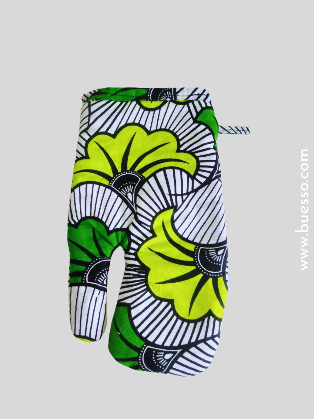 Gant de cuisine et manique en Wax FLEUR DE MARIAGE - l'accessoire chic et utile