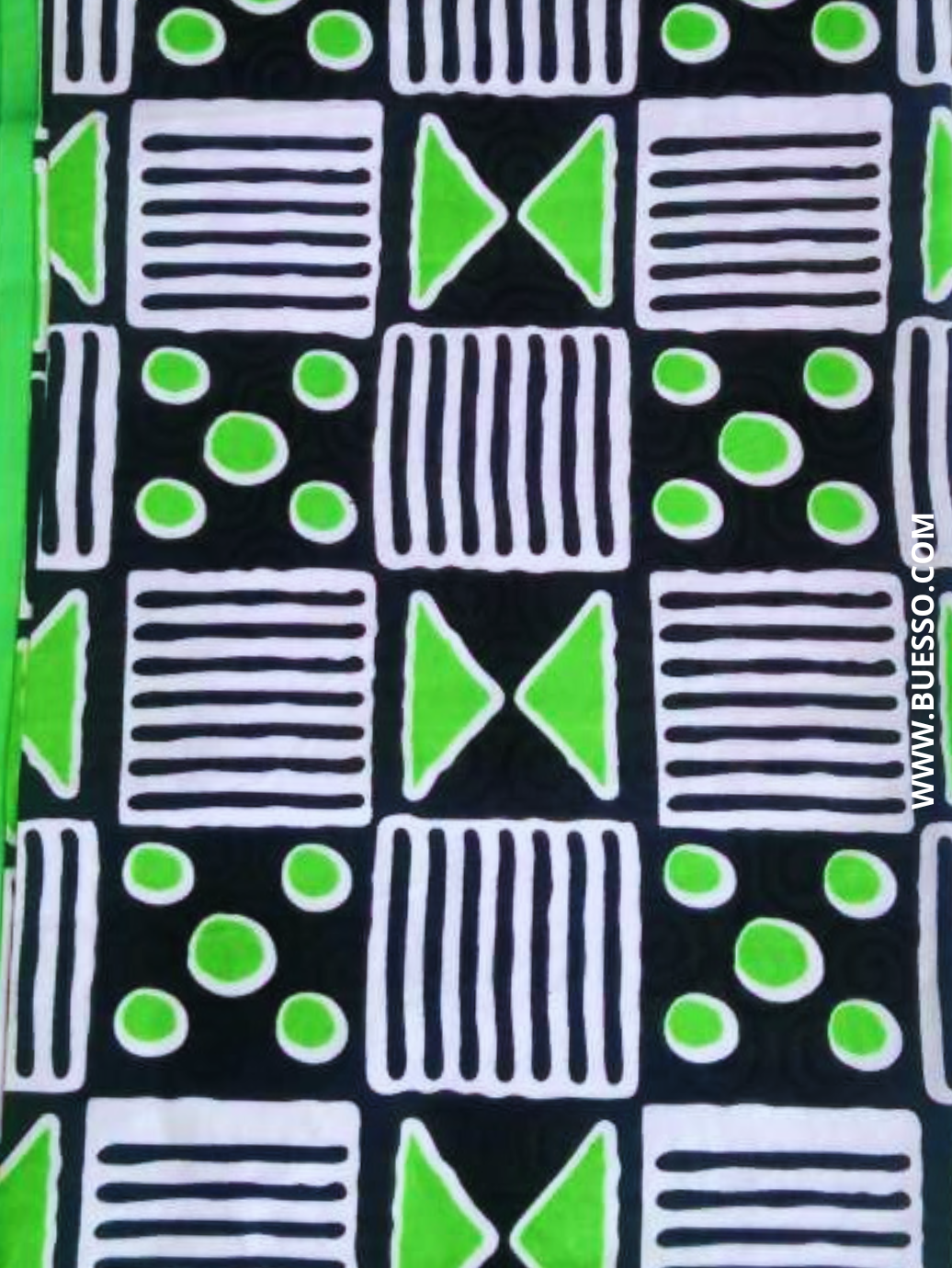 Bazin 2 TONS VERT POMME & NOIR