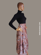 Jupe léopard élégante