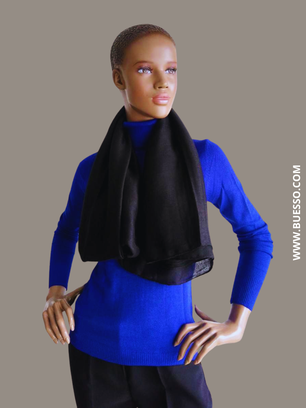 Foulard NOIR élégant