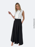 Chemisier femme BLANC CASSÉ à volants