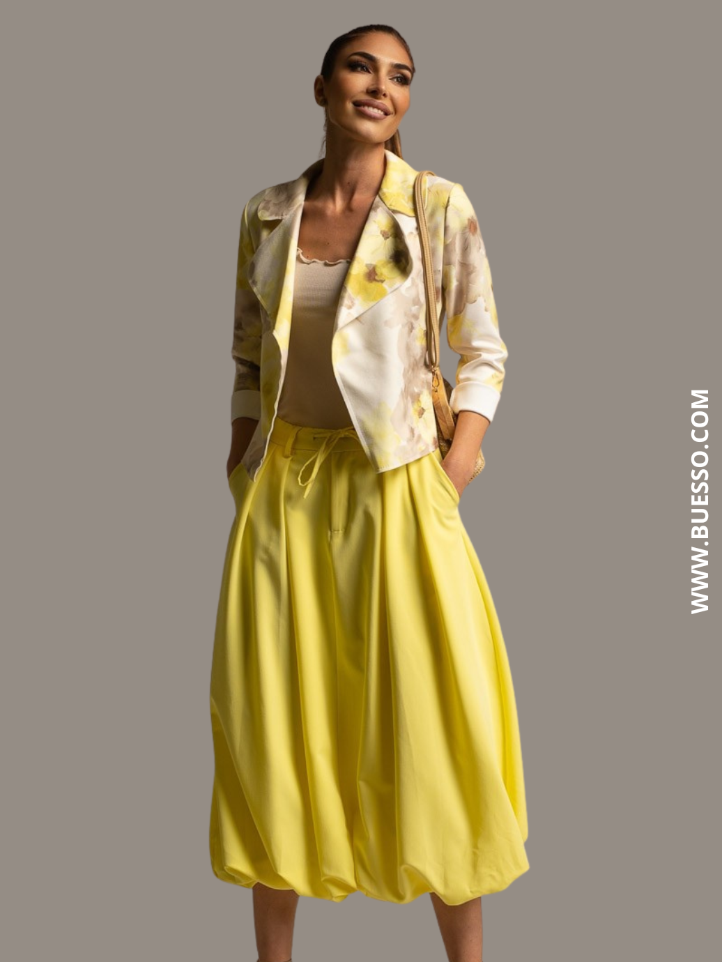 Jupe bouffante femme élégante avec poches & ceinture | Buesso