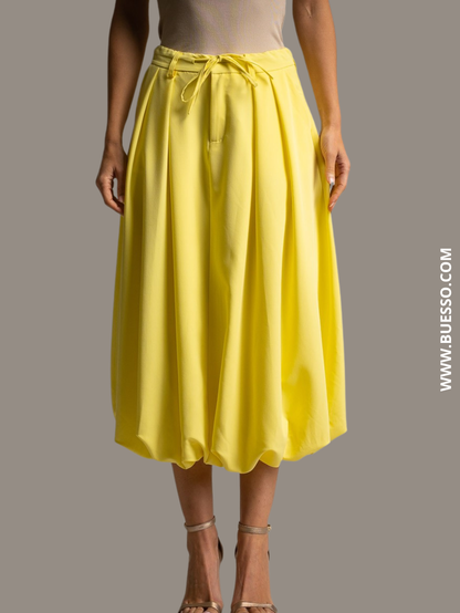 Jupe bouffante femme élégante avec poches & ceinture | Buesso