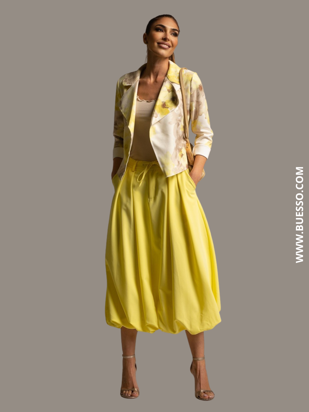 Jupe bouffante femme élégante avec poches & ceinture | Buesso