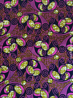 Pagne wax rose & marron
