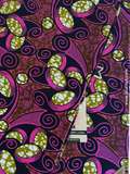 Pagne wax rose & marron