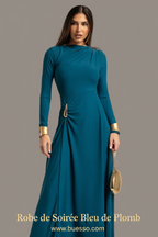 Épingle Pinterest Robe Bleu de Plomb BUESSO