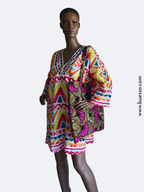 Robe de plage femme multicolore pour un effet bonne mine instantané