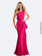 Robe de soirée rose fuchsia longue pour un éclat naturel du teint