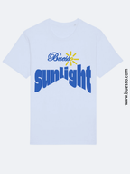 T-shirt blanc BUESSO "Sunlight" en coton biologique