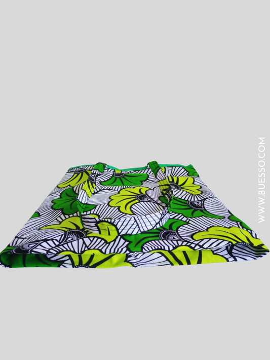 Tote bag en Wax FLEUR DE MARIAGE - fait main en France