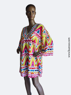 Robe de plage femme multicolore pour un effet bonne mine instantané