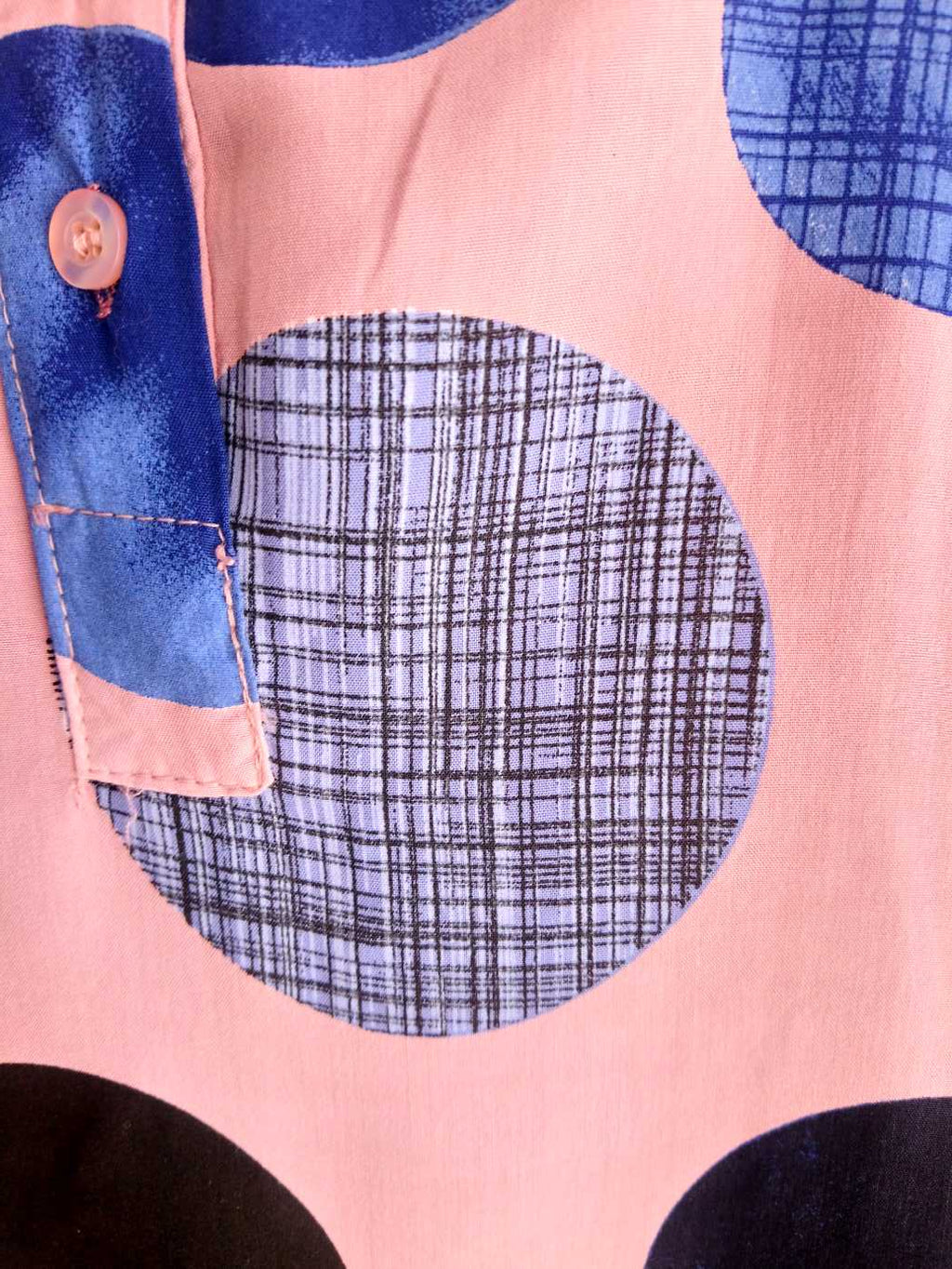 Chemisier femme ROSE POUDRÉE à pois